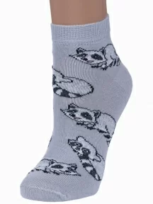 Женские носки "Носкофф" (АЛСУ), ФС47, рис. 3384, СВЕТЛО-СЕРЫЕ