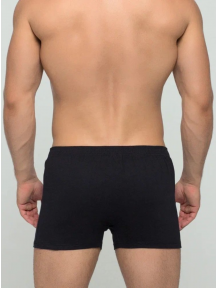 Мужские трусы-шорты из 100% хлопка Sergio Dallini, SG3304-1, ЧЕРНЫЕ