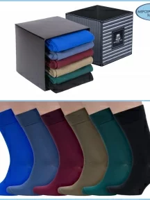 Набор мужских носков из мерсеризованного хлопка, 6 пар (ТМ Sergio di Calze), PG-17SC6-6, темный микс