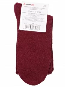 Женские теплые носки с ослабленной резинкой Hobby Line, Нжа6199-01, БОРДОВЫЕ