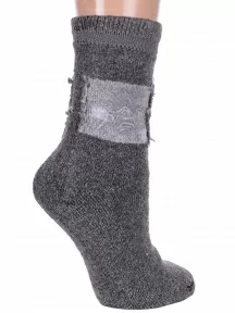 Женские теплые махровые носки Hobby Line, Нжамв6008-9, СЕРЫЕ