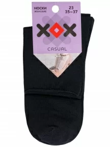 Женские носки без резинки ХОХ, G-1406, ЧЕРНЫЕ