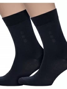 Комплект из 2 пар мужских носков Брестские (БЧК), 2-14С2223, рис. 013, ЧЕРНЫЕ