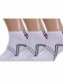 Комплект из 3 пар мужских носков ХОХ, 3-SPM-1, БЕЛЫЕ