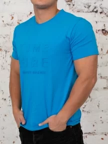 Мужская футболка TIME FIRE, TF21_04, ГОЛУБАЯ