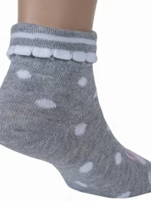 Детские носки RuSocks (Орудьевский трикотаж), Д-95, рис. 04, СЕРО-БЕЛЫЕ
