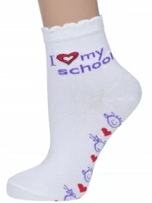 Детские носки "Красная ветка", С-527, БЕЛО-ФИОЛЕТОВЫЕ