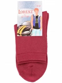 Детские махровые носки LORENZline, П15М, БОРДОВЫЕ