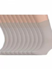 Комплект из 10 пар мужских носков CAVALLIERE (RuSocks), С-330/1-10, ТЕМНО-БЕЖЕВЫЕ