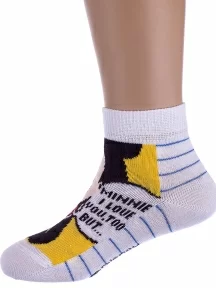Детские носки DISNEY Conte kids рис. 345, БЕЛЫЕ (17С-126/1СПМ)