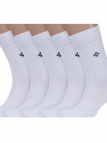 Комплект из 5 пар мужских носков ХОХ, 5-X-1205, БЕЛЫЕ