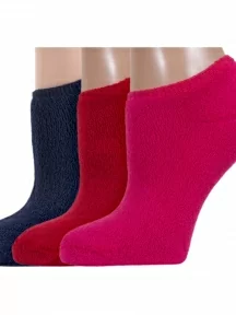 Комплект из 3 пар женских махровых носков ХОХ, 3-GZ-3R9, микс 7