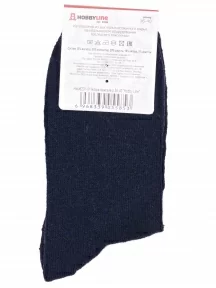Женские теплые носки Hobby Line, Нжа6201-01, ТЕМНО-СИНИЕ