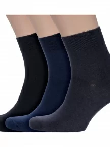 Комплект из 3 пар мужских носков CAVALLIERE (RuSocks), 3-С-333, микс 1