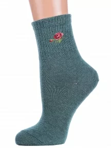 Женские спортивные носки Брестские (БЧК), 23С1155, рис. 581, ТЕМНО-ИЗУМРУДНЫЕ МЕЛАНЖ