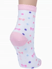 Детские носки LORENZline, Л105, БЕЛО-РОЗОВЫЕ