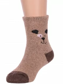 Детские теплые махровые носки Hobby Line, Ндад7622-5, КОРИЧНЕВЫЕ