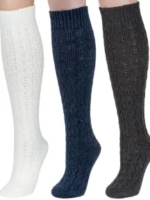 Комплект из 3 пар женских гольфов RuSocks (Орудьевский трикотаж) микс 9 (3-Ж-155-03)