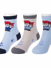 Комплект из 3 пар детских махровых носков LORENZLine, 3-Л52, микс 1