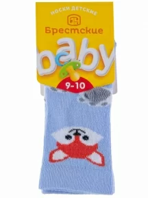 Детские носки Брестские (БЧК), 18С3086, рис. 568, БЛЕДНО-ГОЛУБЫЕ
