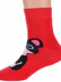 Детские махровые носки Брестские (БЧК), 14С3060, рис. 713, ВИШНЕВЫЕ