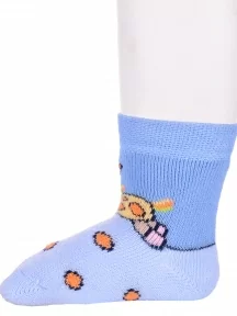 Комплект из 3 пар детских махровых носков Брестские (БЧК), 3-14С3060, рис. 819, БЛЕДНО-ГОЛУБЫЕ