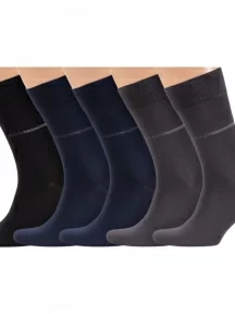Комплект из 5 пар мужских носков RuSocks (Орудьевский трикотаж), 5-М-216, микс 4