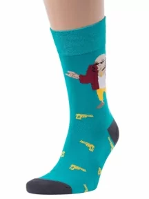 Мужские носки MSCLUB №М06, NM-79, БИРЮЗОВЫЕ