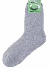 Детские махровые носки Hobby Line, 7619, СВЕТЛО-СЕРЫЕ