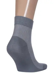 Мужские носки в сеточку RuSocks (Орудьевский трикотаж) СЕРЫЕ (М3-23810)