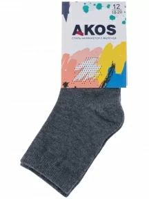 Детские носки Akos, ВК41000 000, ТЕМНО-СЕРЫЕ МЕЛАНЖ