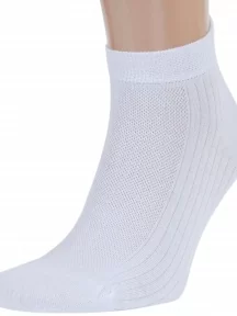 Мужские носки с сеточкой RuSocks (Орудьевский трикотаж), М3-23717, БЕЛЫЕ