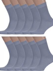 Комплект из 10 пар мужских носков ХОХ, 10-XM-24, СЕРЫЕ