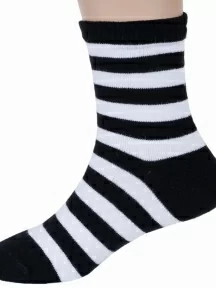 Детские носки "Красная ветка", С-1751, ЧЕРНО-БЕЛЫЕ