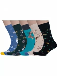 Набор из 5 пар мужских носков MSCLUB №М48, ВИ5-НМ48, микс 1