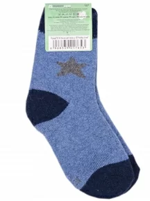 Детские теплые махровые носки Hobby Line, Ндад7616, ДЖИНСОВЫЕ