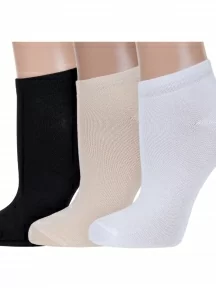 Комплект из 3 пар женских бамбуковых носков ХОХ, 3-G-1125, микс 1