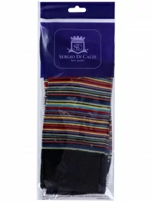 Мужские носки из мерсеризованного хлопка Sergio Di Calze (PINGONS), 16SC3, ЧЕРНЫЕ