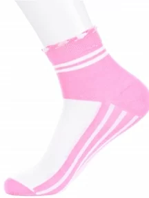 Детские носки LORENZline, П5, БЕЛО-РОЗОВЫЕ
