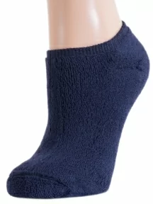 Женские короткие махровые носки ХОХ, GZ-3R9, ТЕМНО-СИНИЕ
