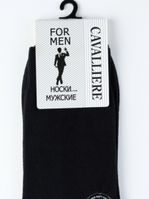 Комплект из 10 пар мужских носков CAVALLIERE (RuSocks), С-330/1-10, ЧЕРНЫЕ