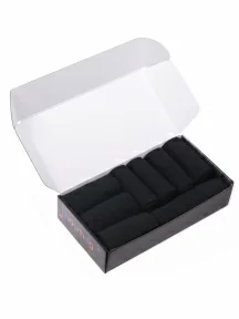 Набор из 8 пар мужских носков Альтаир, 8-H226, черные в коробке NosMag