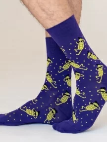 Носки unisex St. Friday Socks "Марафон "Как заработать на продаже кукурузы". Недорого" (GR-1395-16/08/19)