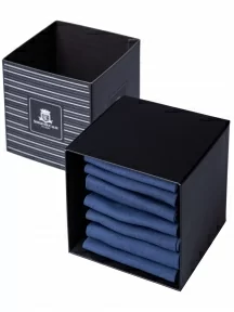 Набор мужских укороченных носков из мерсеризованного хлопка, 7 пар (ТМ Sergio di Calze), PG-17SC7-7, ДЖИНС