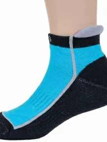 Детские спортивные носки с махровым следом ХОХ, SPD-12, ЧЕРНО-БИРЮЗОВЫЕ