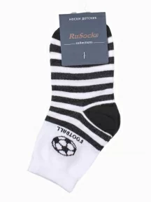 Детские носки RuSocks (Орудьевский трикотаж), Д-86, рис. 03, БЕЛО-ЧЕРНЫЕ