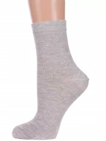 Женские носки Брестские (БЧК), 21С1150, рис. 487, СВЕТЛО-СЕРЫЕ МЕЛАНЖ