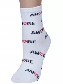 Женские носки "НАШЕ" Смоленской чулочной фабрики, 422С17, рис. 6, БЕЛЫЕ №0