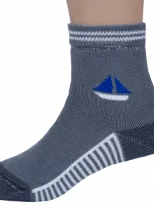 Детские махровые носки LORENZline, Л82, СЕРЫЕ