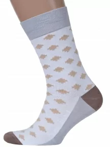 Мужские носки MSCLUB №М46, nm-527, БЕЛЫЕ